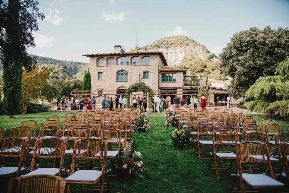 Ceremonia en el jardín
