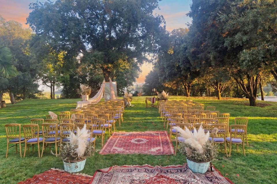 Ceremonia en el jardín