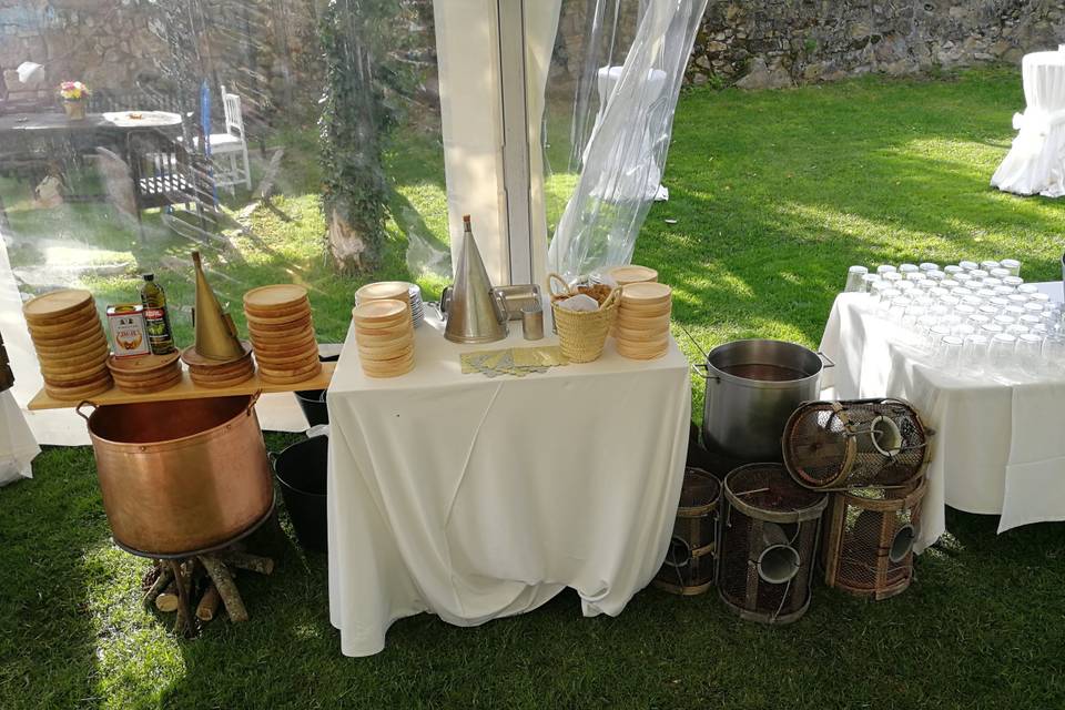 Mesa de pulpo boda