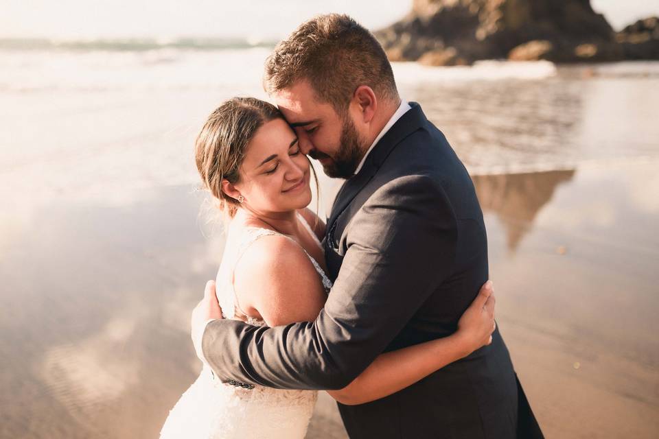 Postboda en la playa