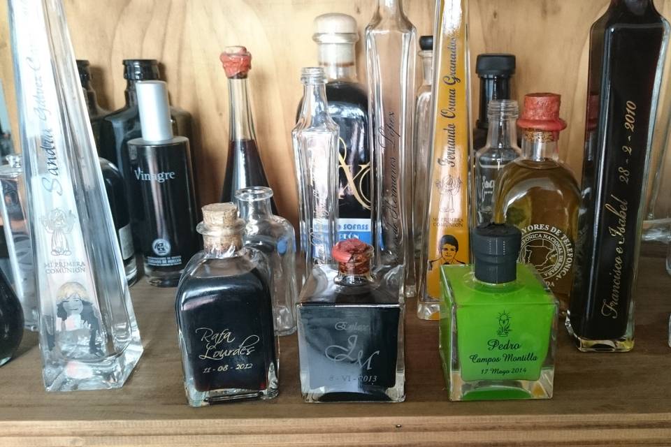 Frascos pesonalizados