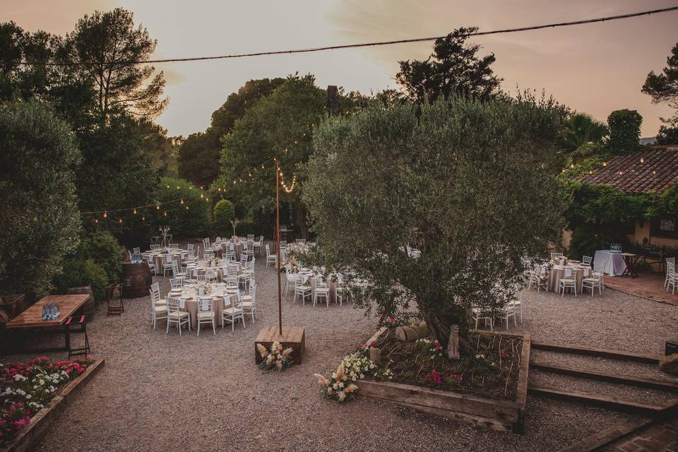 Banquete en el exterior