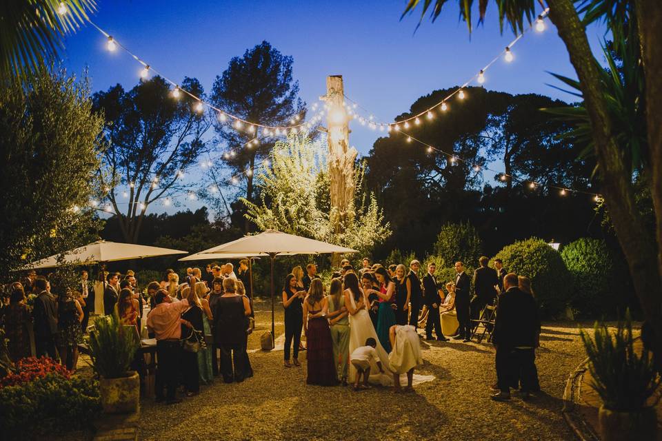 Boda en el jardín