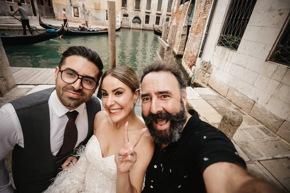 Alberto con la pareja