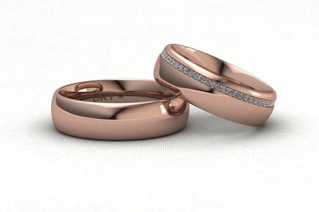 Alianzas Oro Rosa Diamantes