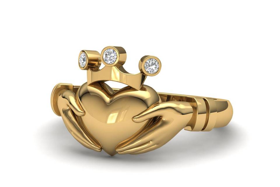 Anillo Claddagh Oro