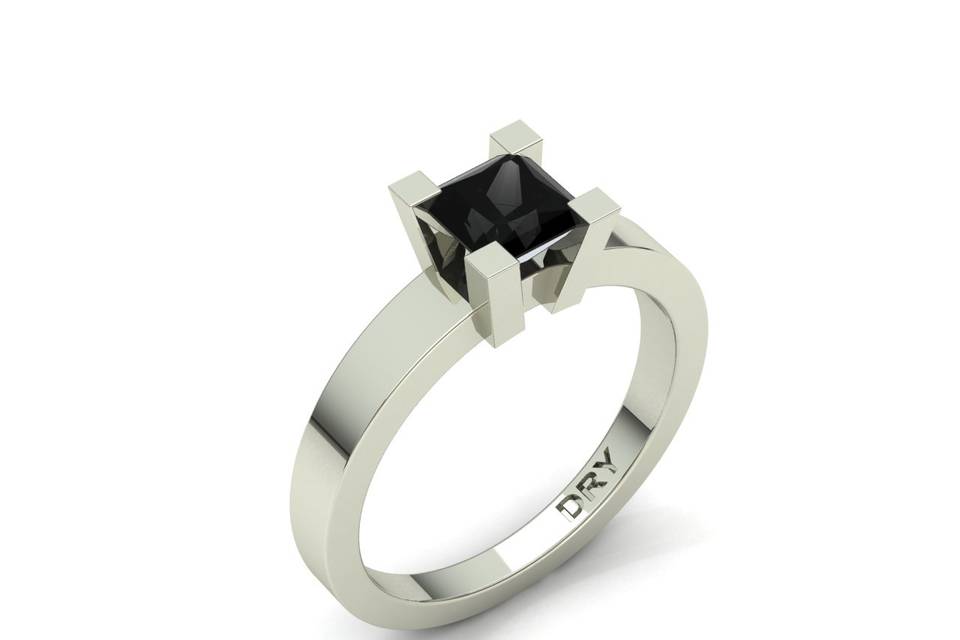 Anillo Diamante Negro