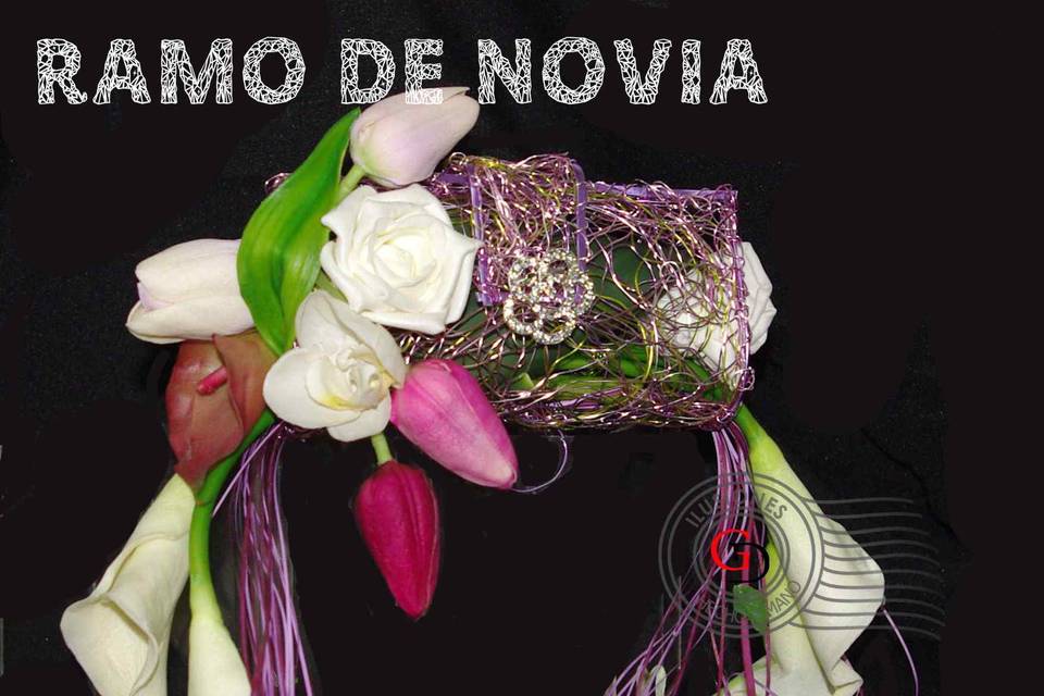 Ramo de novia artificial