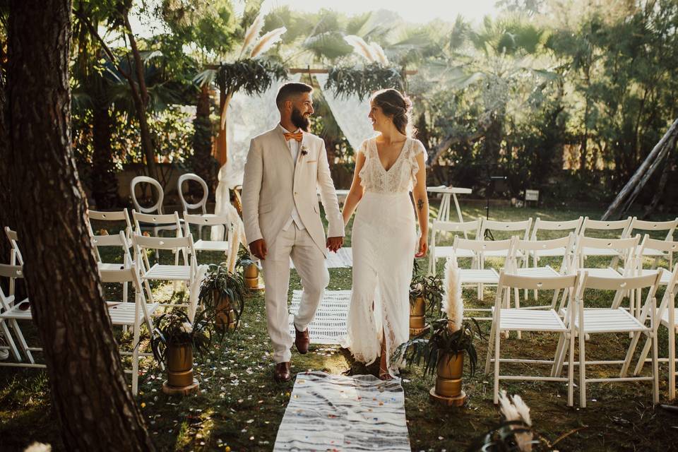 Pareja en ceremonia