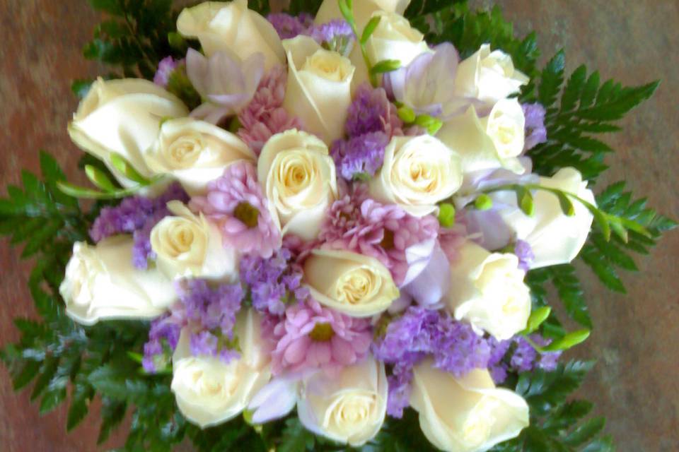 Bouquet rosas blancas