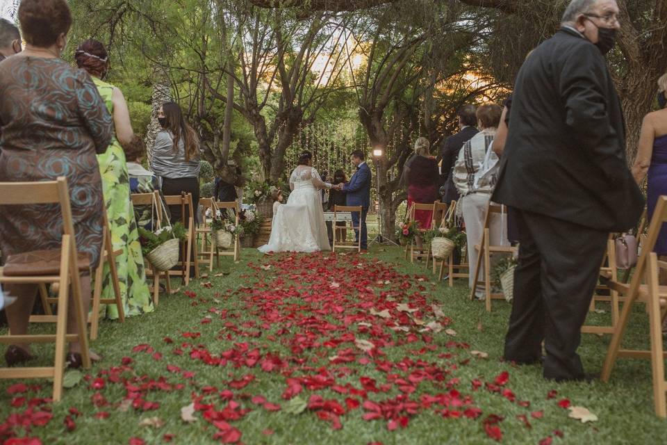 Bodas otoño al aire libre