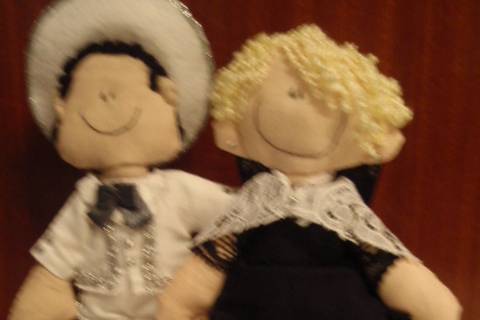 Novios de tela personalizados