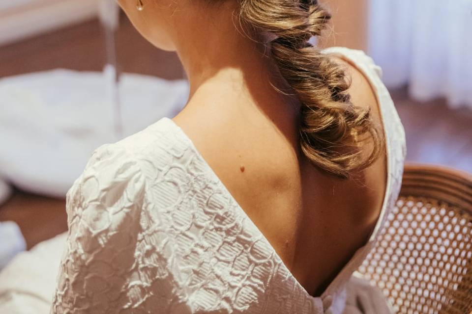 Peinado y maquillaje de novia