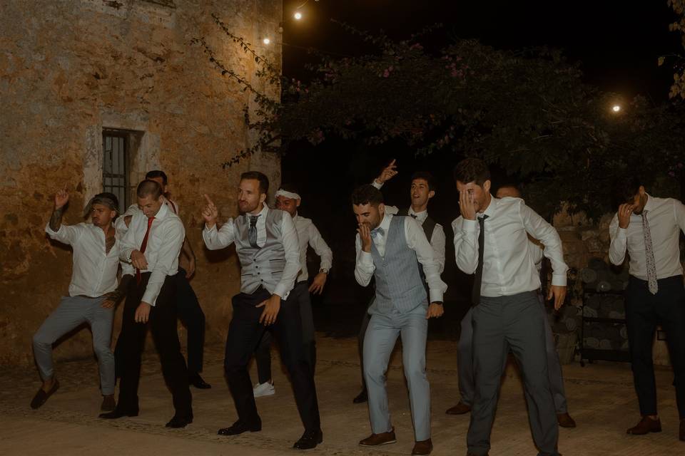 Amigos novio