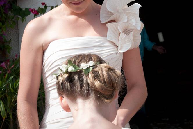 Judith with bridesmaid