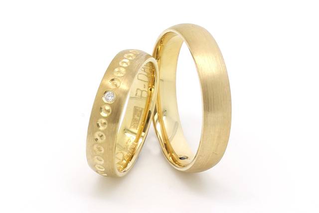 Busca Anillos de Boda de Acero y Oro Amarillo ::JOYERIA PRIETO