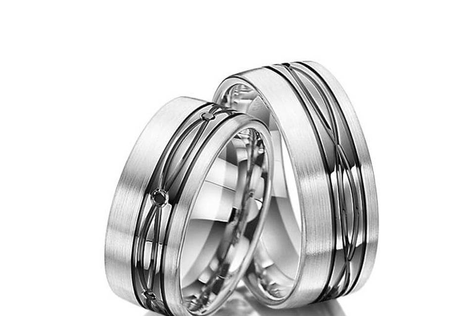 Anillos de boda rever black