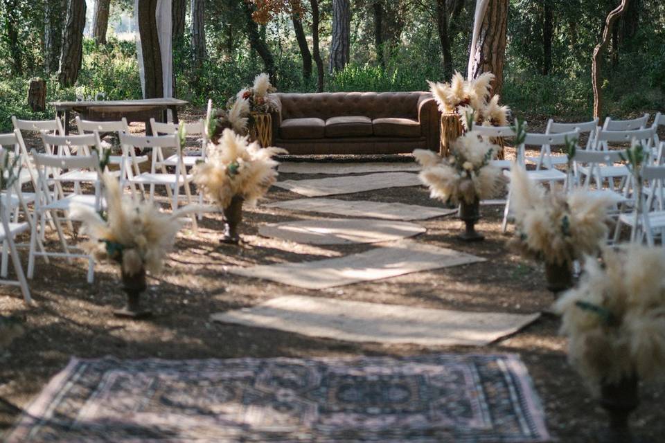 Ceremonia en el bosque