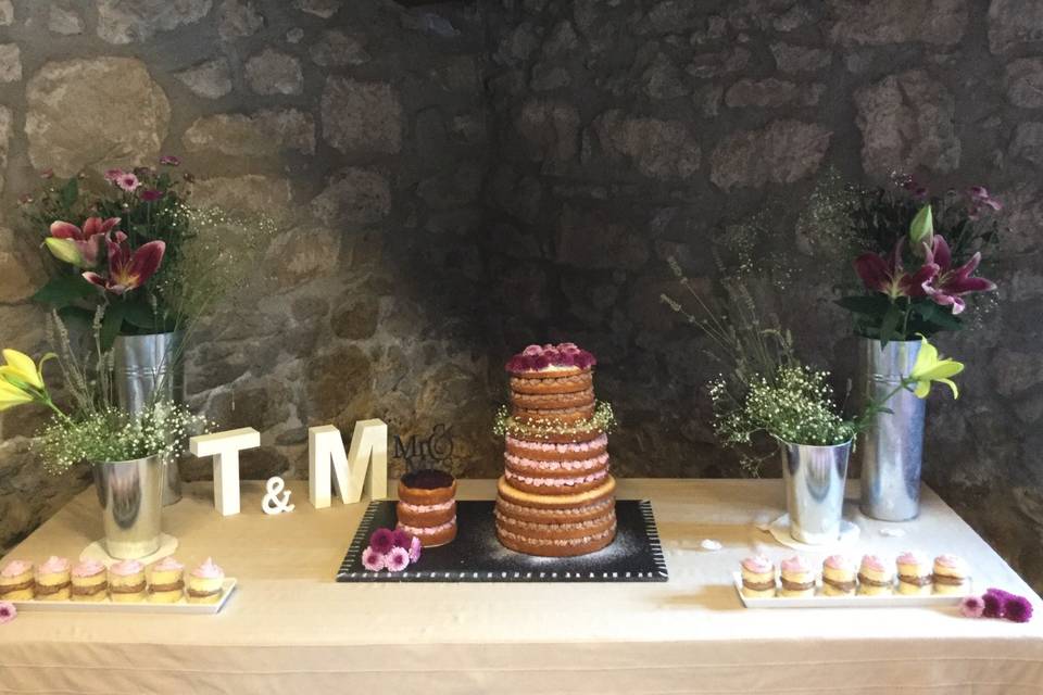 Mesa de la tarta bodas