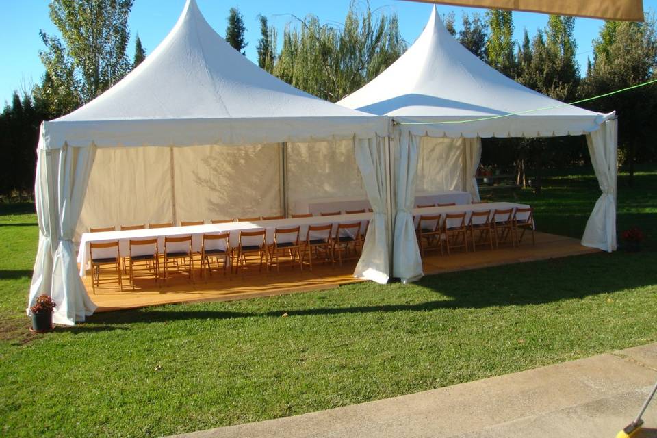 Carpa 10x25 para boda