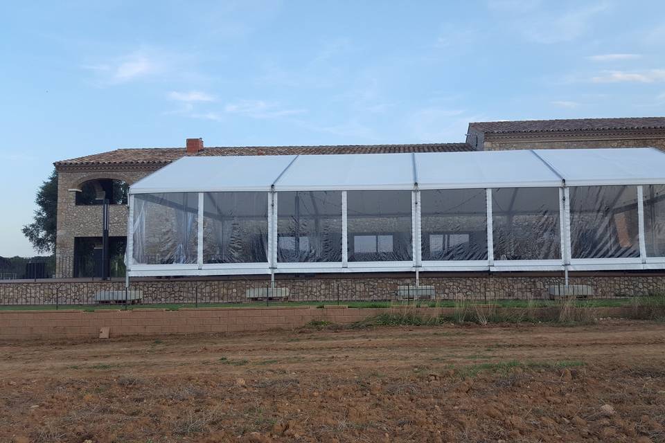 Carpa 10x30 Transparente