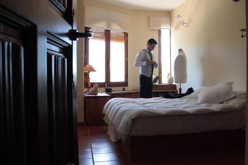 Preparativos de él