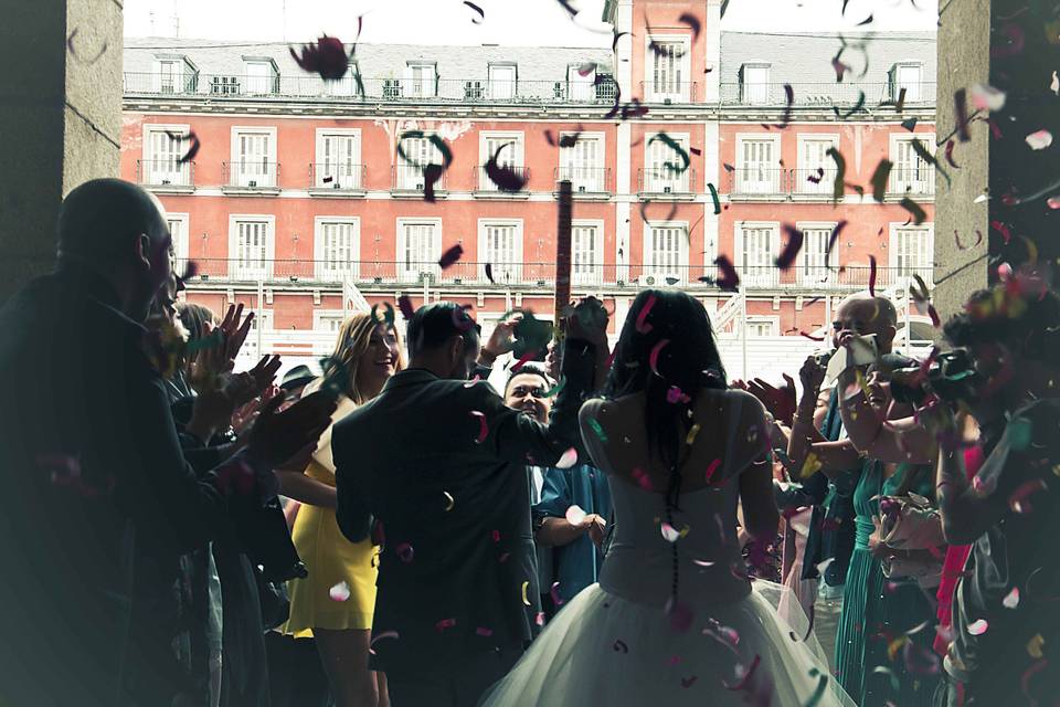 Salida de la ceremonia