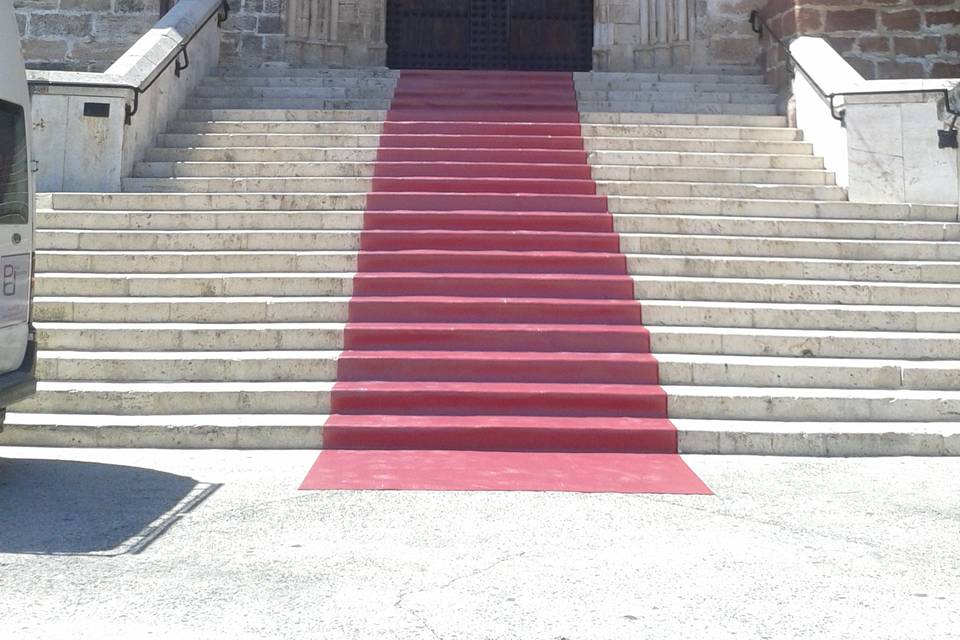 Pasillos de alfombra