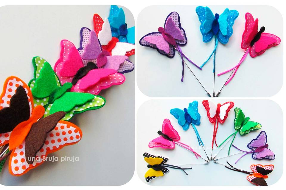 Broches mariposas