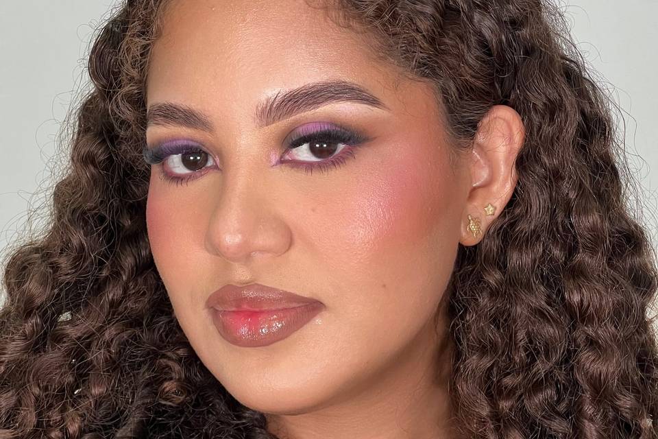Full glam makeup