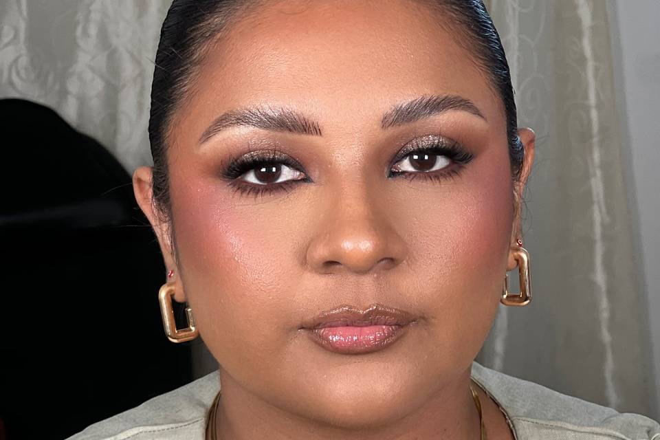 Full glam makeup