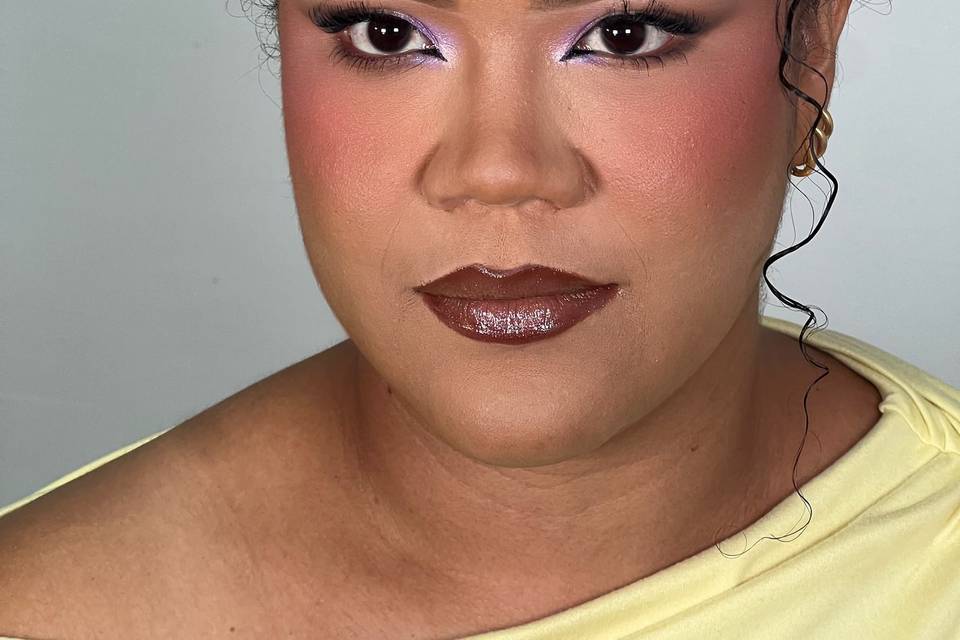 Full glam makeup