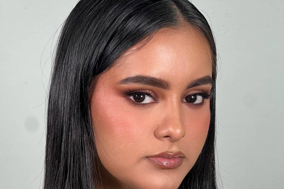 Full glam makeup