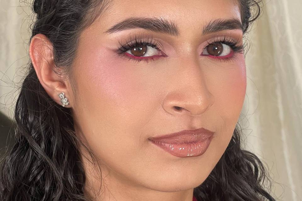 Full glam makeup