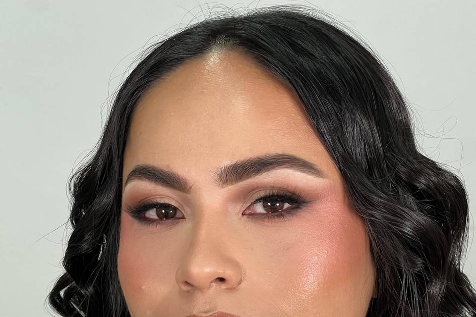 Full glam makeup