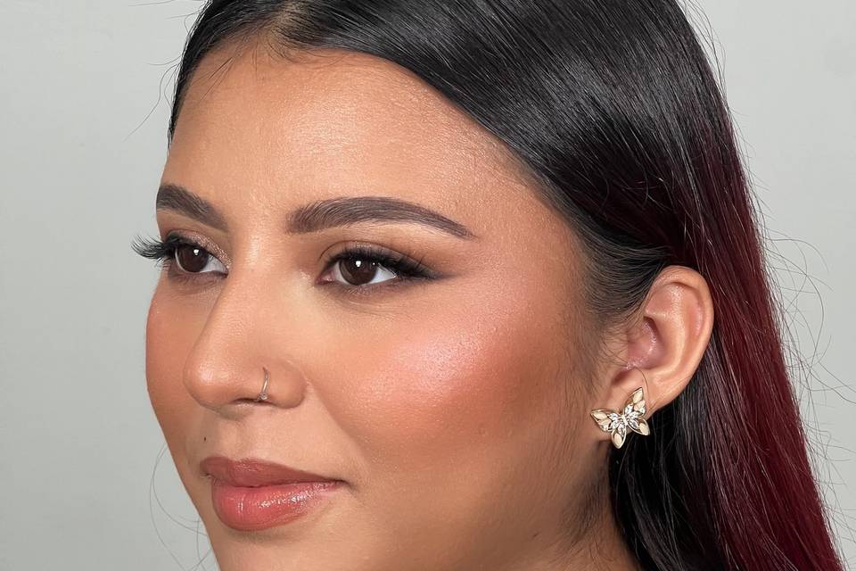 Full glam makeup