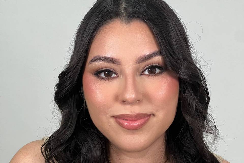 Full glam makeup