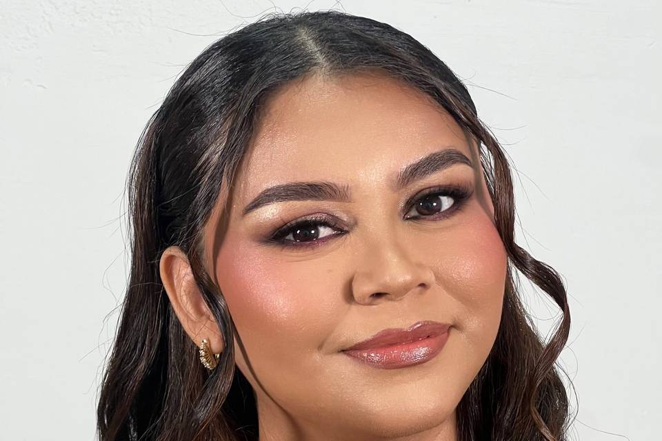 Full glam makeup