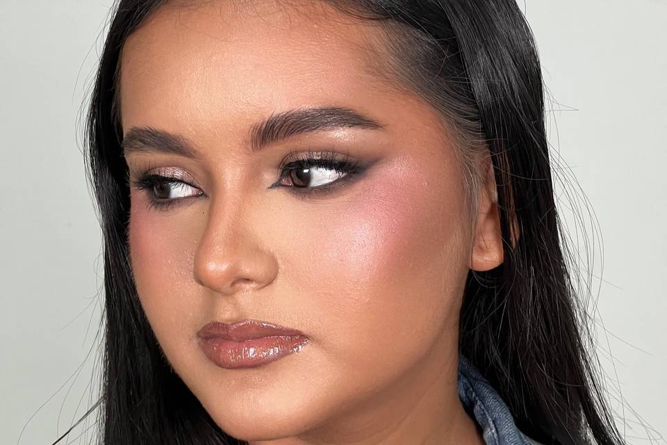 Full glam makeup