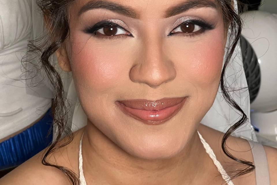 Full glam makeup