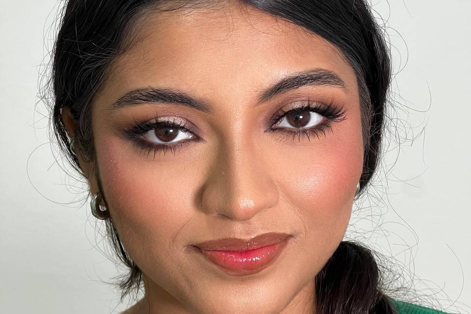 Full glam makeup