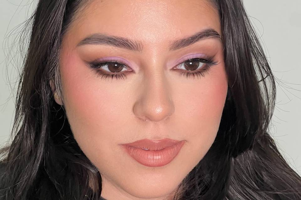 Full glam makeup