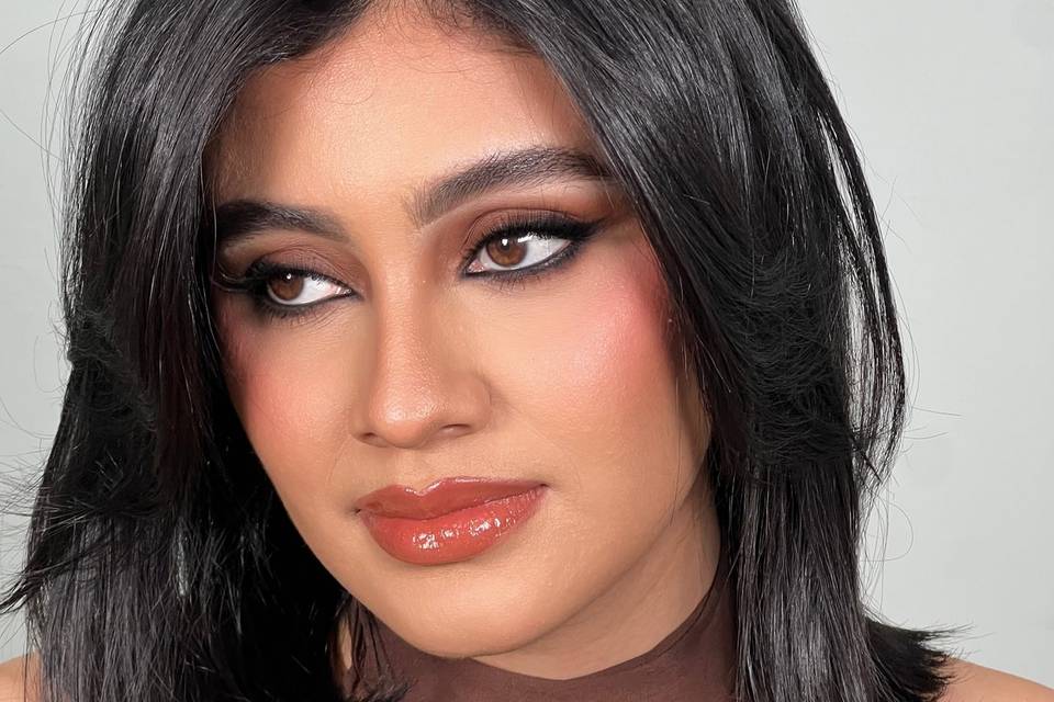 Full glam makeup