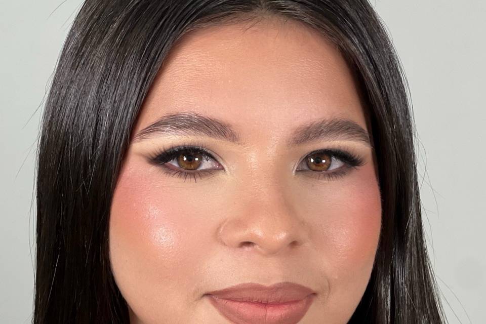 Full glam makeup
