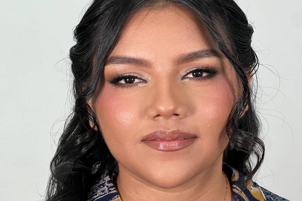 Full glam makeup