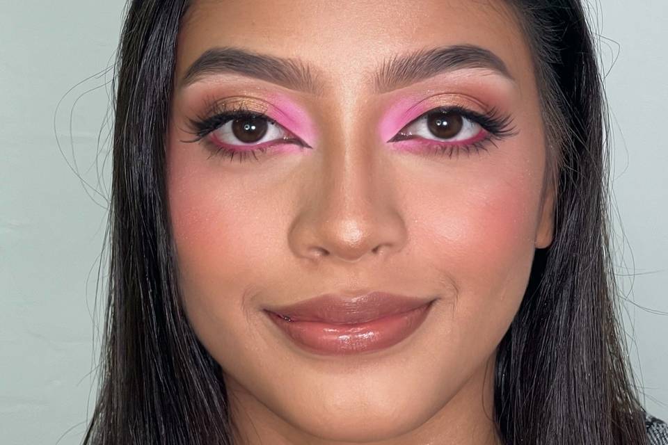 Full glam makeup