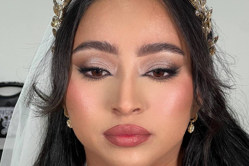 Full glam makeup