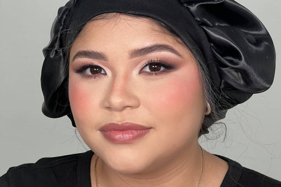 Full glam makeup