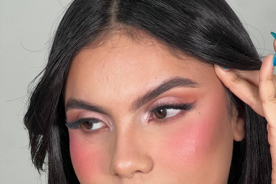 Full glam makeup