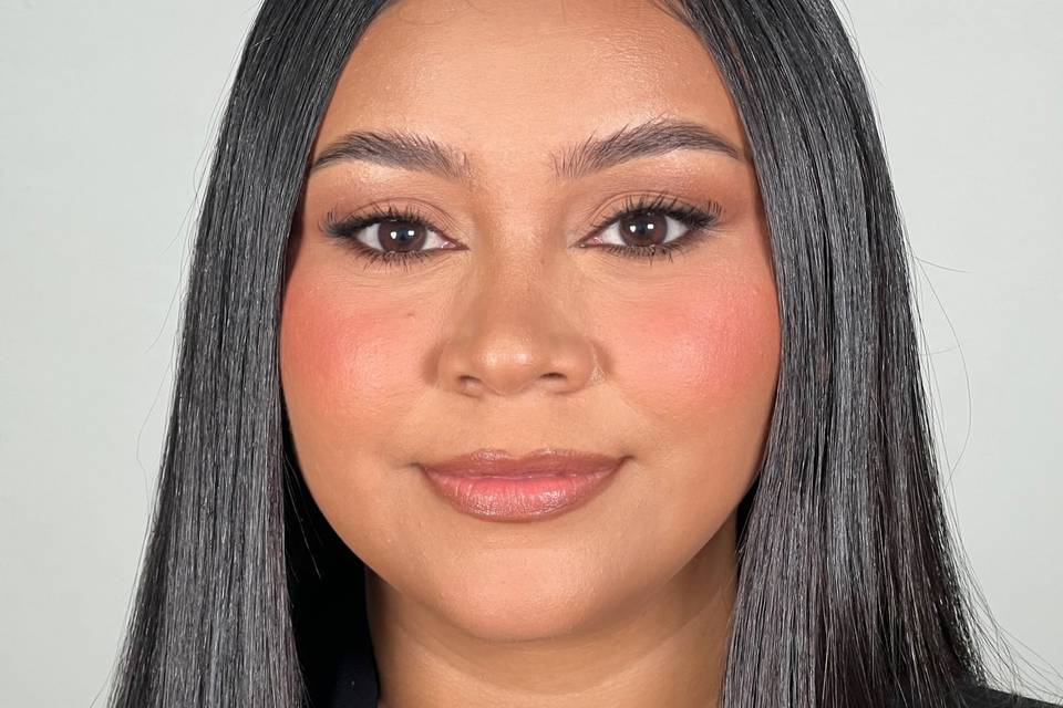 Full glam makeup